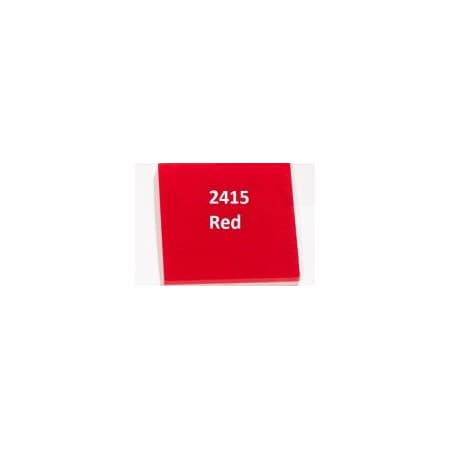Professional Plastics Red#2415 Cast Acrylic Paper-Masked Sheet, 0.125 X 48.000 X 96.000 [Ea SACRRD2415.125X48.000X96.00CP
